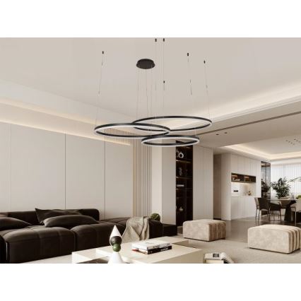 Lampadario a sospensione con filo LED dimmerabile LED/170W/230V 3000-6500K + telecomando