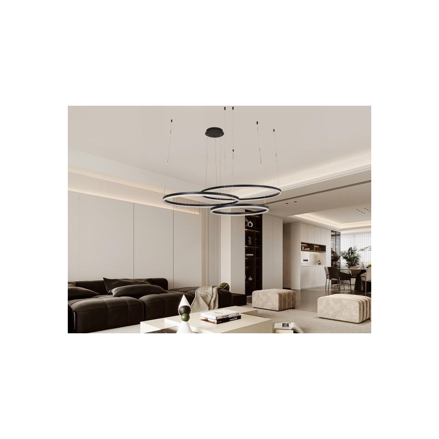 Lampadario a sospensione con filo LED dimmerabile LED/170W/230V 3000-6500K + telecomando