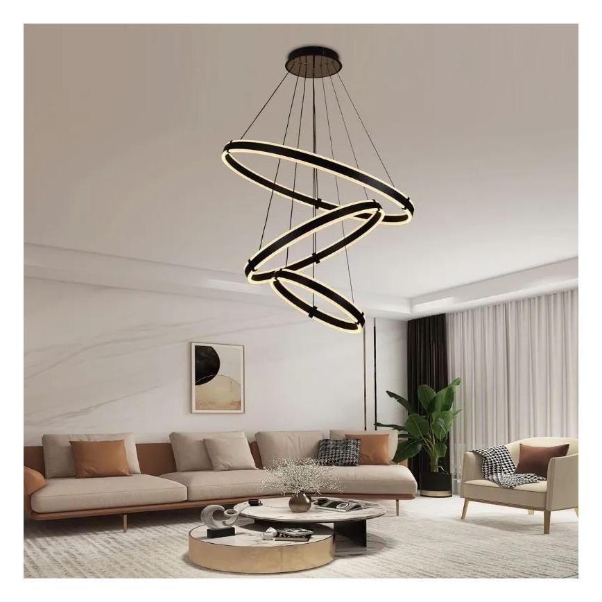 Lampadario a sospensione con filo LED dimmerabile LED/250W/230V 3000-6500K + telecomando
