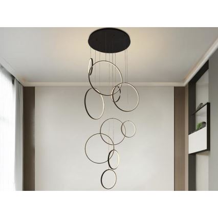 Lampadario a sospensione con filo LED dimmerabile LED/290W/230V 3000-6500K + telecomando