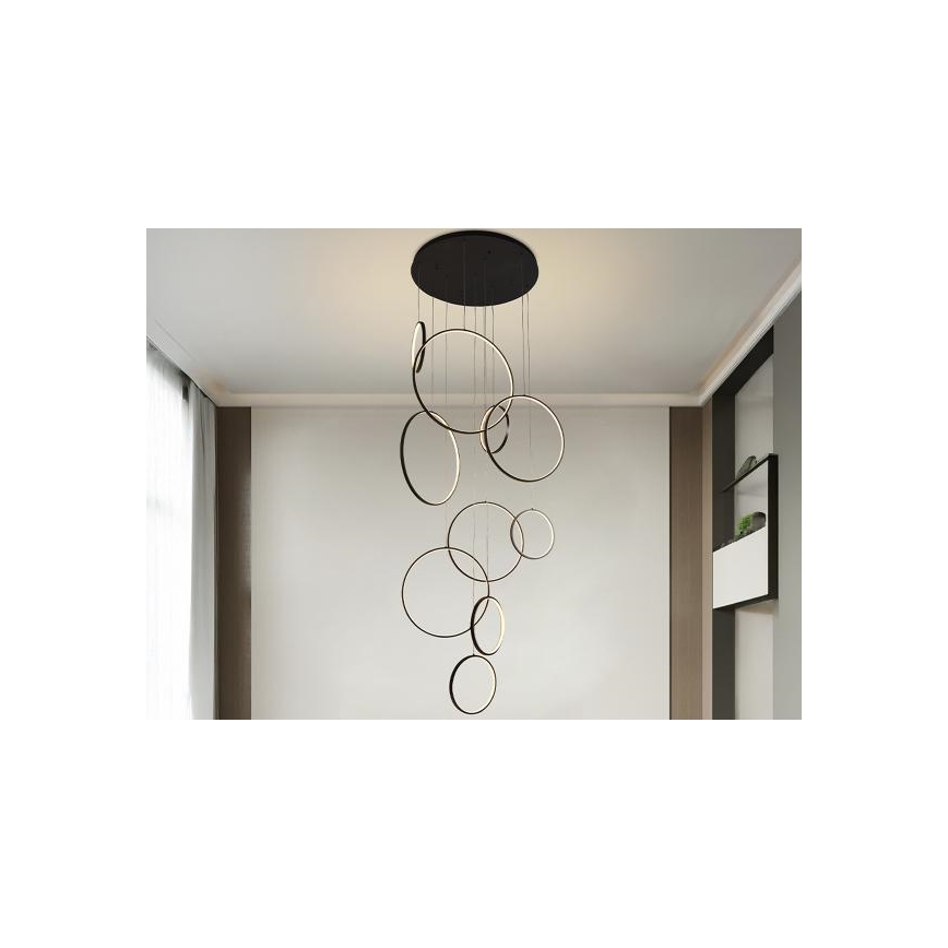 Lampadario a sospensione con filo LED dimmerabile LED/290W/230V 3000-6500K + telecomando