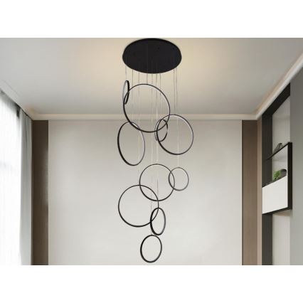 Lampadario a sospensione con filo LED dimmerabile LED/290W/230V 3000-6500K + telecomando