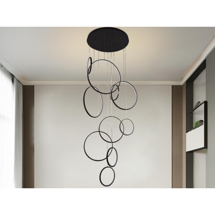Lampadario a sospensione con filo LED dimmerabile LED/290W/230V 3000-6500K + telecomando