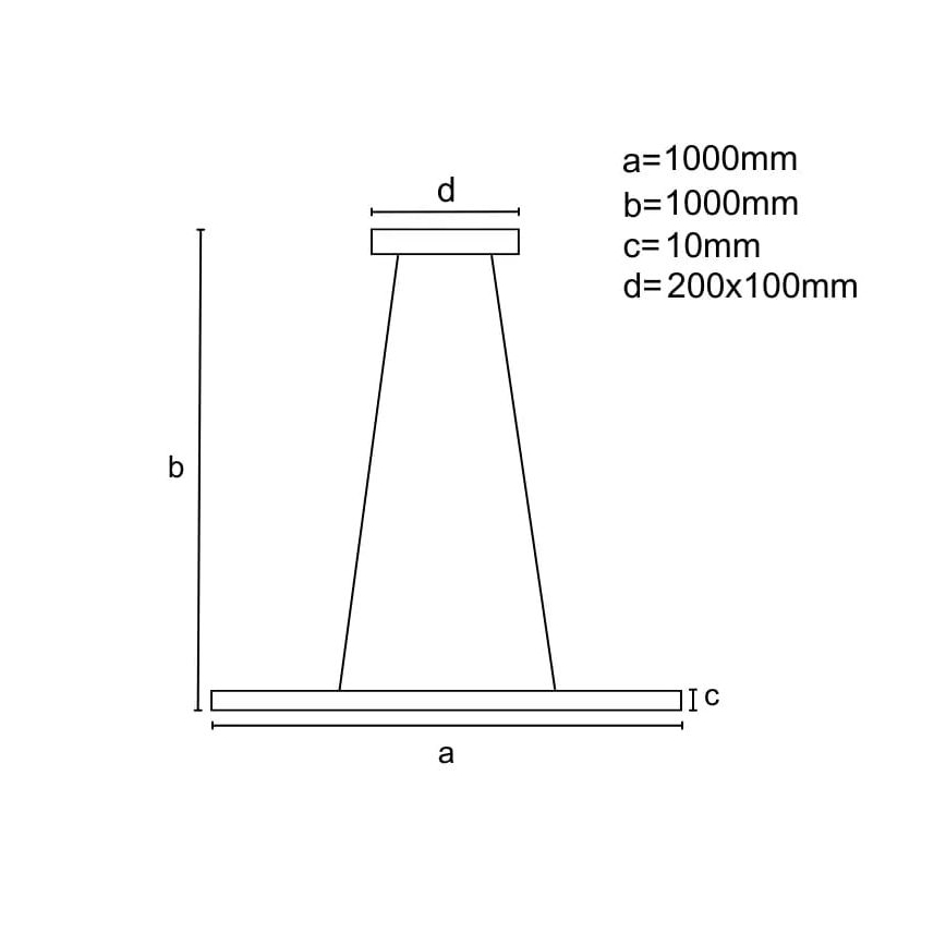 Lampadario a sospensione con filo LED dimmerabile LED/40W/230V 3000-6500K bianco + telecomando