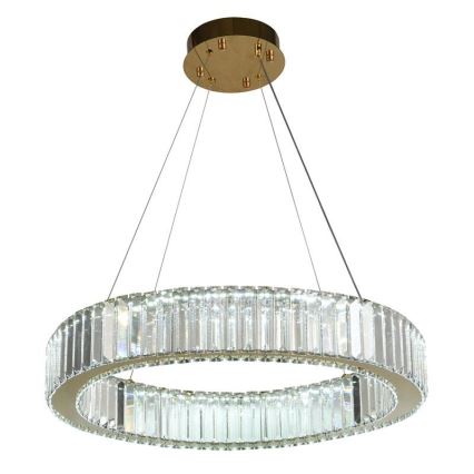 LED Dimmerabile cristallo lampadario su filo LED/40W/230V 3000-6500K cromo/oro + telecomando