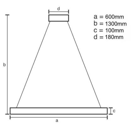 LED Dimmerabile cristallo lampadario su filo LED/40W/230V 3000-6500K cromo/oro + telecomando