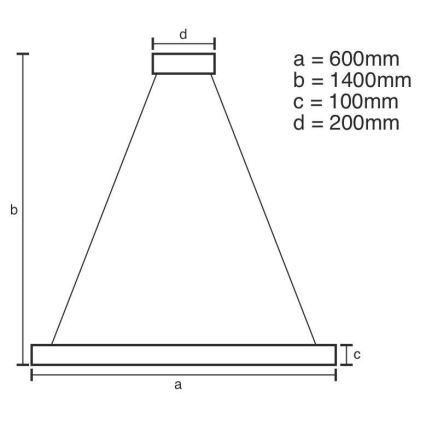 LED Dimmerabile cristallo lampadario su filo LED/40W/230V 3000-6500K cromo + telecomando