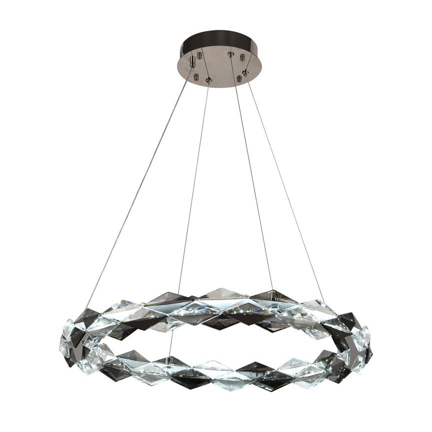 LED Lampadario di cristallo dimmerabile a filo LED/40W/230V 3000-6500K cromo lucido + telecomando
