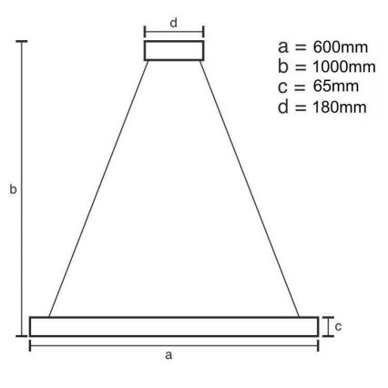 LED Dimmerabile cristallo lampadario su filo LED/40W/230V 3000-6500K cromo + telecomando