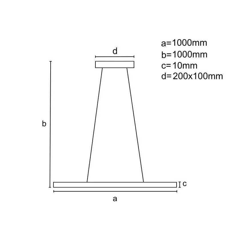 Lampadario a sospensione con filo LED dimmerabile LED/40W/230V 3000-6500K nero + telecomando