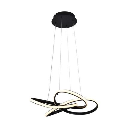 Lampadario a sospensione con filo LED dimmerabile LED/40W/230V 3000-6500K diametro 48 cm nero + telecomando