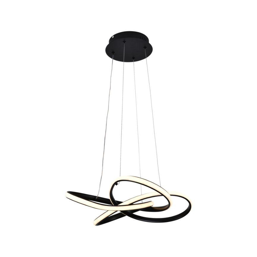 Lampadario a sospensione con filo LED dimmerabile LED/40W/230V 3000-6500K diametro 48 cm nero + telecomando