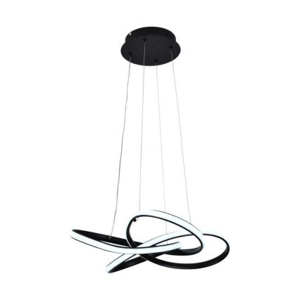Lampadario a sospensione con filo LED dimmerabile LED/40W/230V 3000-6500K diametro 48 cm nero + telecomando