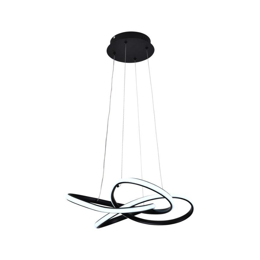 Lampadario a sospensione con filo LED dimmerabile LED/40W/230V 3000-6500K diametro 48 cm nero + telecomando