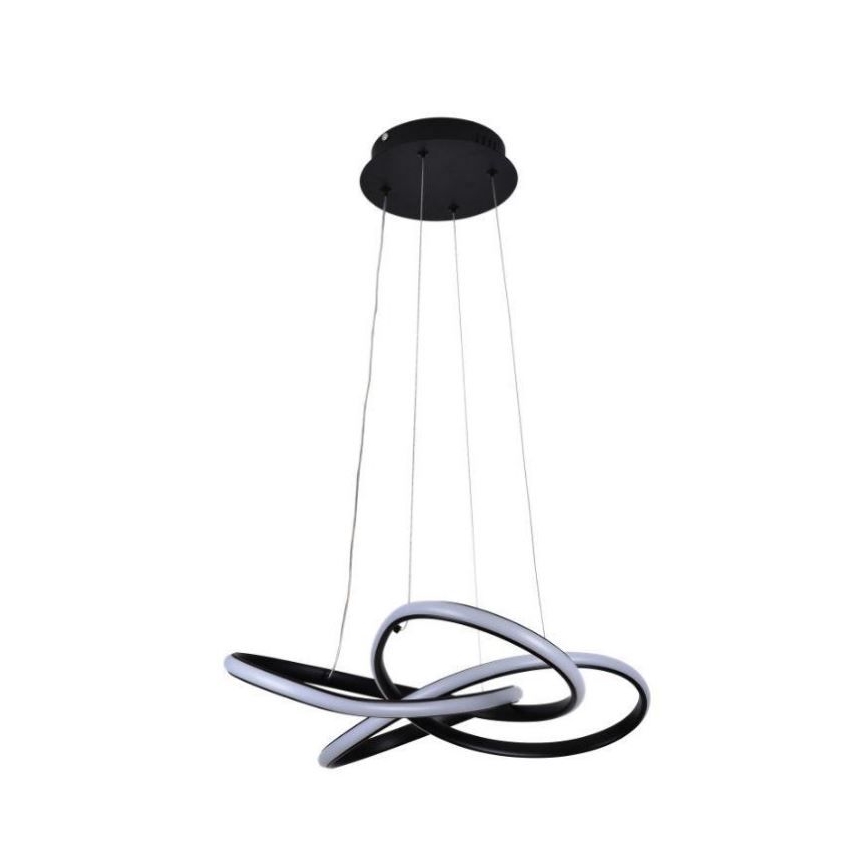Lampadario a sospensione con filo LED dimmerabile LED/40W/230V 3000-6500K diametro 48 cm nero + telecomando