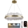 Lampadario a sospensione con filo LED dimmerabile LED/40W/230V 3000-6500K oro + telecomando