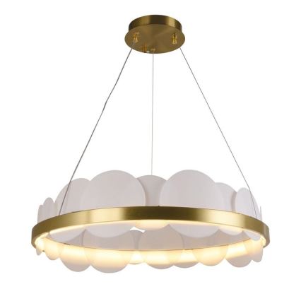 Lampadario a sospensione con filo LED dimmerabile LED/40W/230V 3000-6500K oro + telecomando