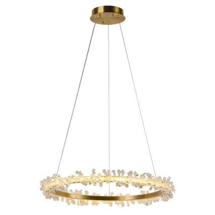 LED Dimmerabile cristallo lampadario su filo LED/40W/230V 3000-6500K oro + telecomando