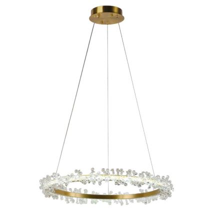 LED Dimmerabile cristallo lampadario su filo LED/40W/230V 3000-6500K oro + telecomando