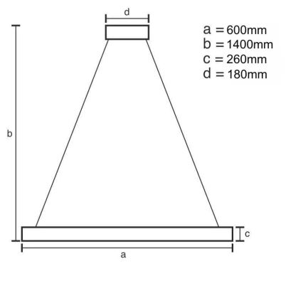 LED Dimmerabile cristallo lampadario su filo LED/40W/230V 3000-6500K + telecomando