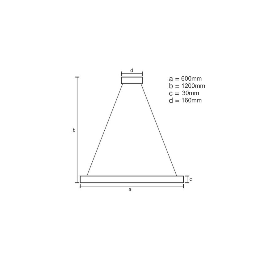 Lampadario a sospensione con filo LED dimmerabile LED/40W/230V 3000-6500K + telecomando