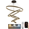 Lampadario a sospensione con filo LED dimmerabile LED/420W/230V 3000-6500K diametro 100 cm + telecomando