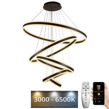 Lampadario a sospensione con filo LED dimmerabile LED/420W/230V 3000-6500K diametro 100 cm + telecomando