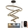 Lampadario a sospensione con filo LED dimmerabile LED/420W/230V 3000-6500K diametro 100 cm + telecomando