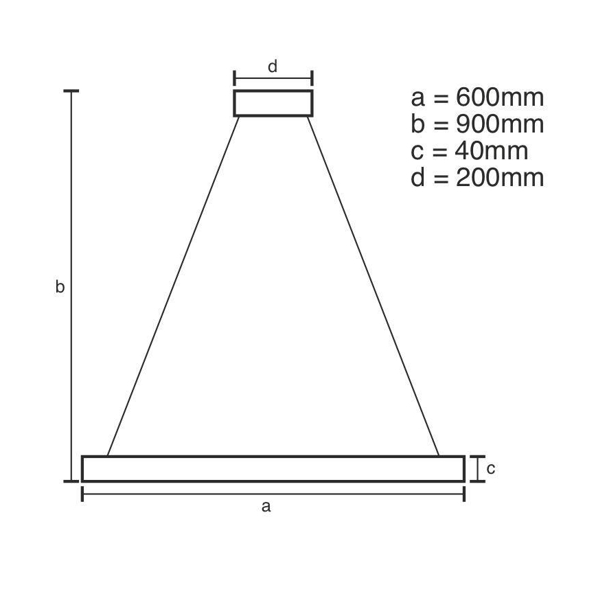Lampadario a sospensione con filo LED dimmerabile LED/42W/230V 3000-6500K diametro 60 cm + telecomando