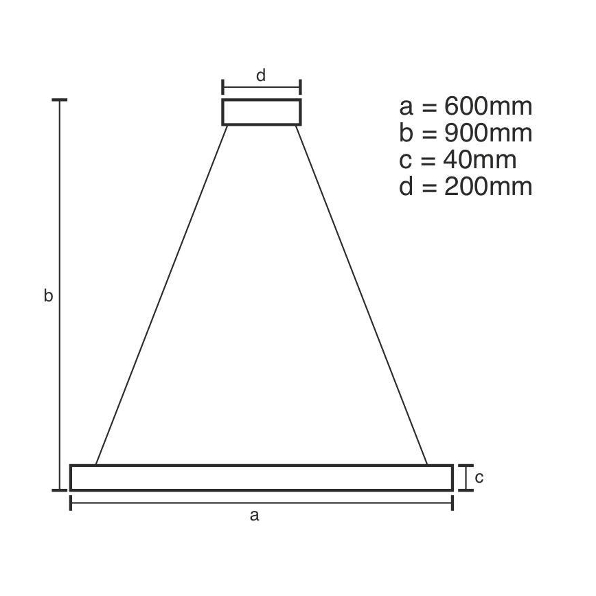 Lampadario a sospensione con filo LED dimmerabile LED/42W/230V 3000-6500K diametro 60 cm + telecomando