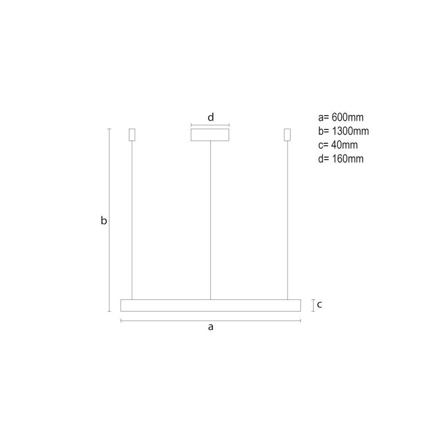 Lampadario a sospensione con filo LED dimmerabile LED/42W/230V 3000-6500K + telecomando