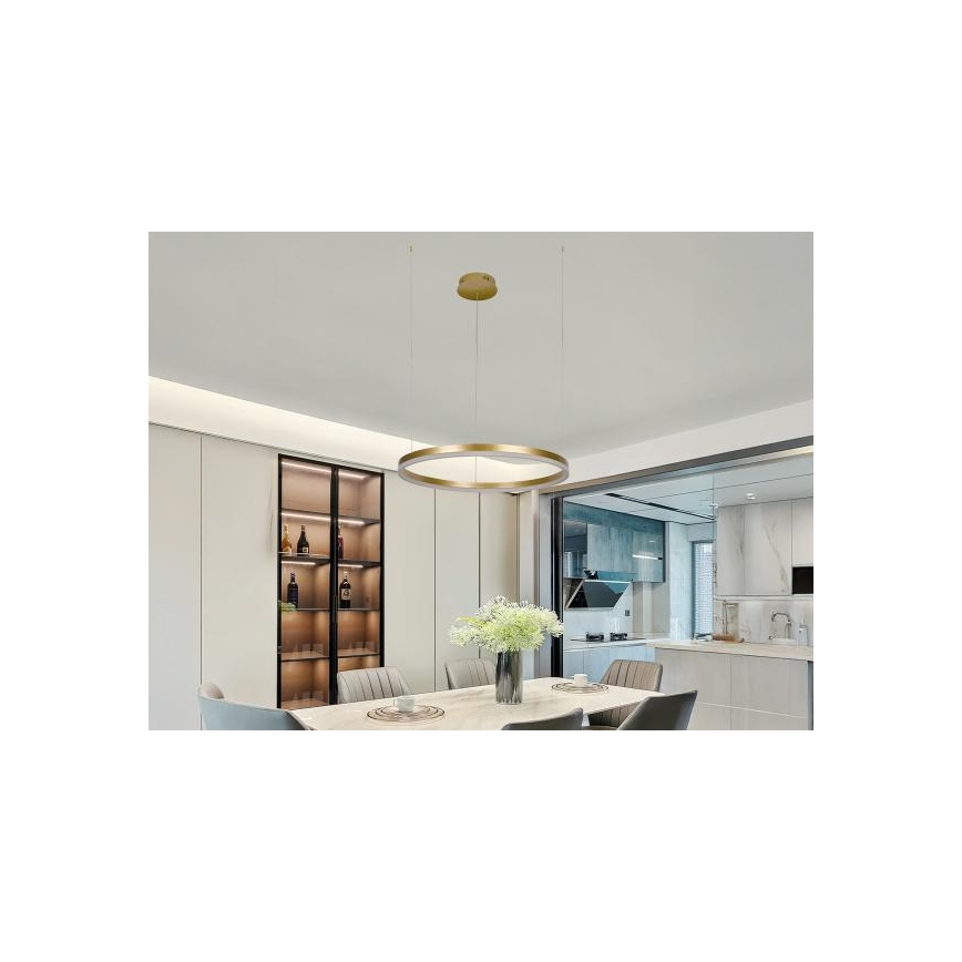 Lampadario a sospensione con filo LED dimmerabile LED/42W/230V 3000-6500K + telecomando