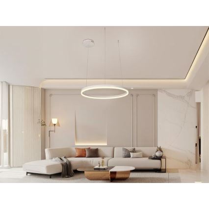 Lampadario a sospensione con filo LED dimmerabile LED/42W/230V 3000-6500K + telecomando