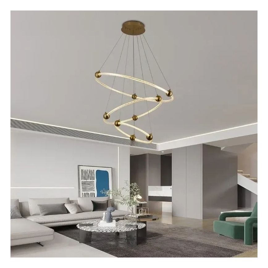 Lampadario a sospensione con filo LED dimmerabile LED/45W/230V 3000-6500K + telecomando