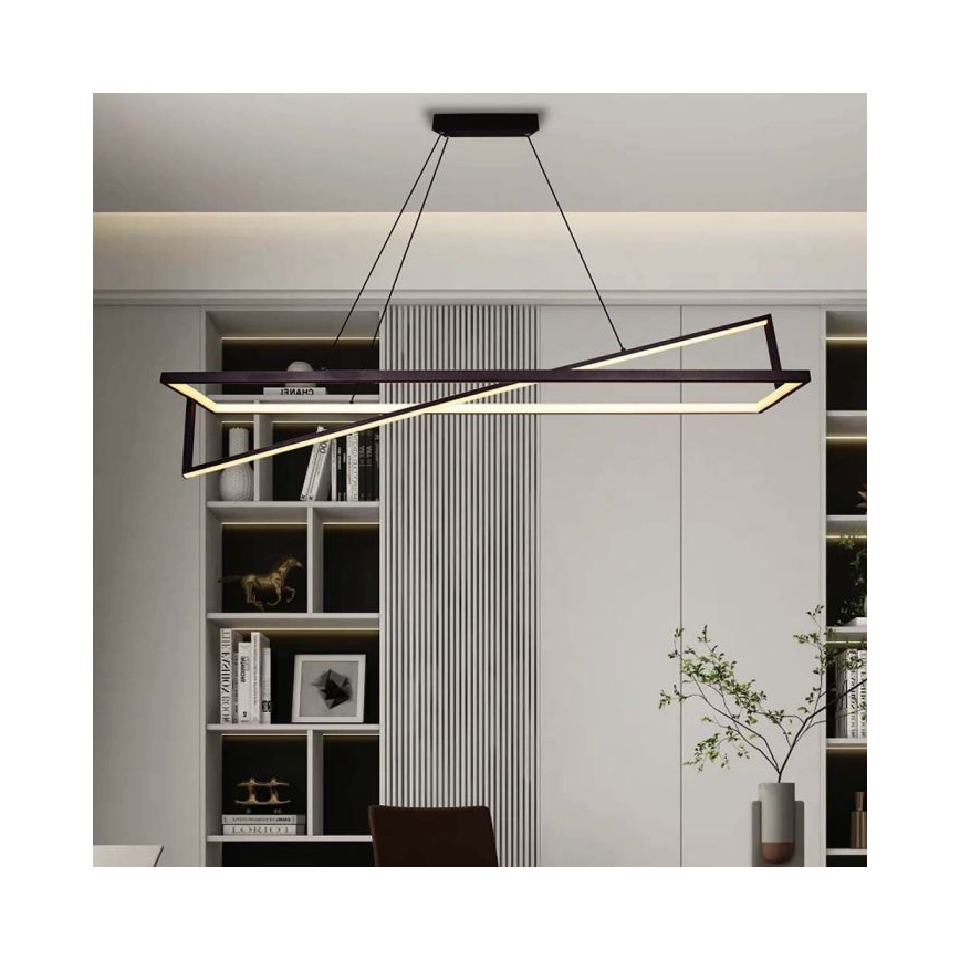 Lampadario a sospensione con filo LED dimmerabile LED/45W/230V 3000K 114 cm nero
