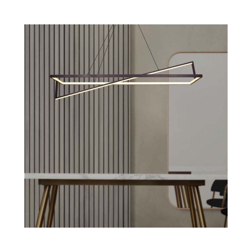 Lampadario a sospensione con filo LED dimmerabile LED/45W/230V 3000K 114 cm nero