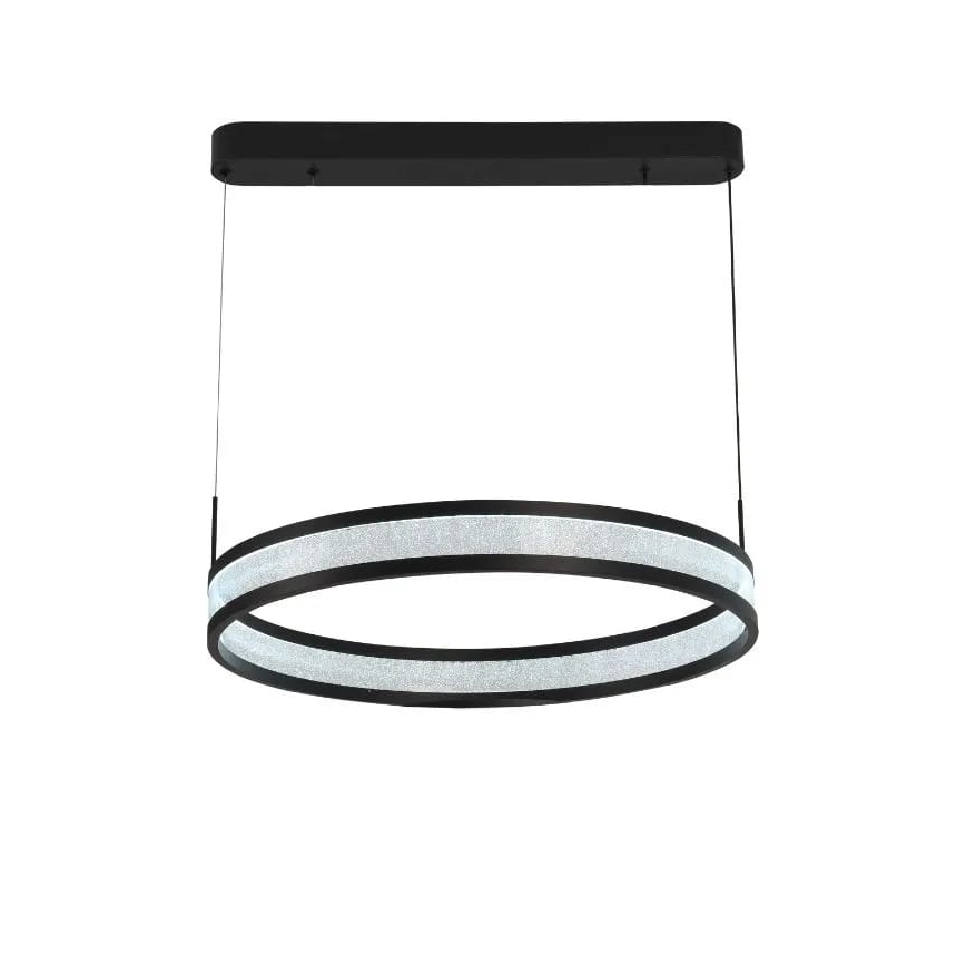 Lampadario a sospensione con filo LED dimmerabile LED/45W/230V 3000-6500K nero + telecomando