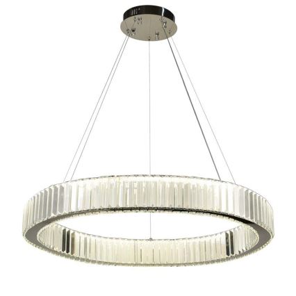 LED Lampadario di cristallo dimmerabile a filo LED/50W/230V 3000-6500K cromo lucido + telecomando