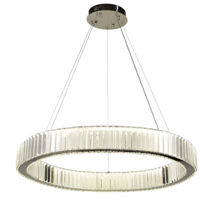 LED Dimmerabile cristallo lampadario su filo LED/50W/230V 3000-6500K cromo + telecomando