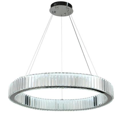 LED Lampadario di cristallo dimmerabile a filo LED/50W/230V 3000-6500K cromo lucido + telecomando