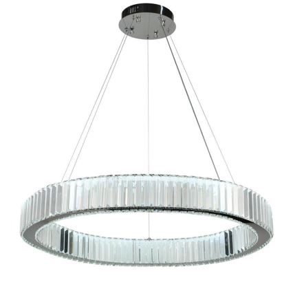 LED Dimmerabile cristallo lampadario su filo LED/50W/230V 3000-6500K cromo + telecomando