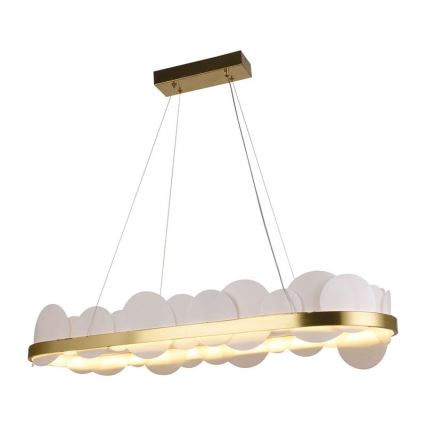 Lampadario a sospensione con filo LED dimmerabile LED/50W/230V 3000-6500K oro + telecomando