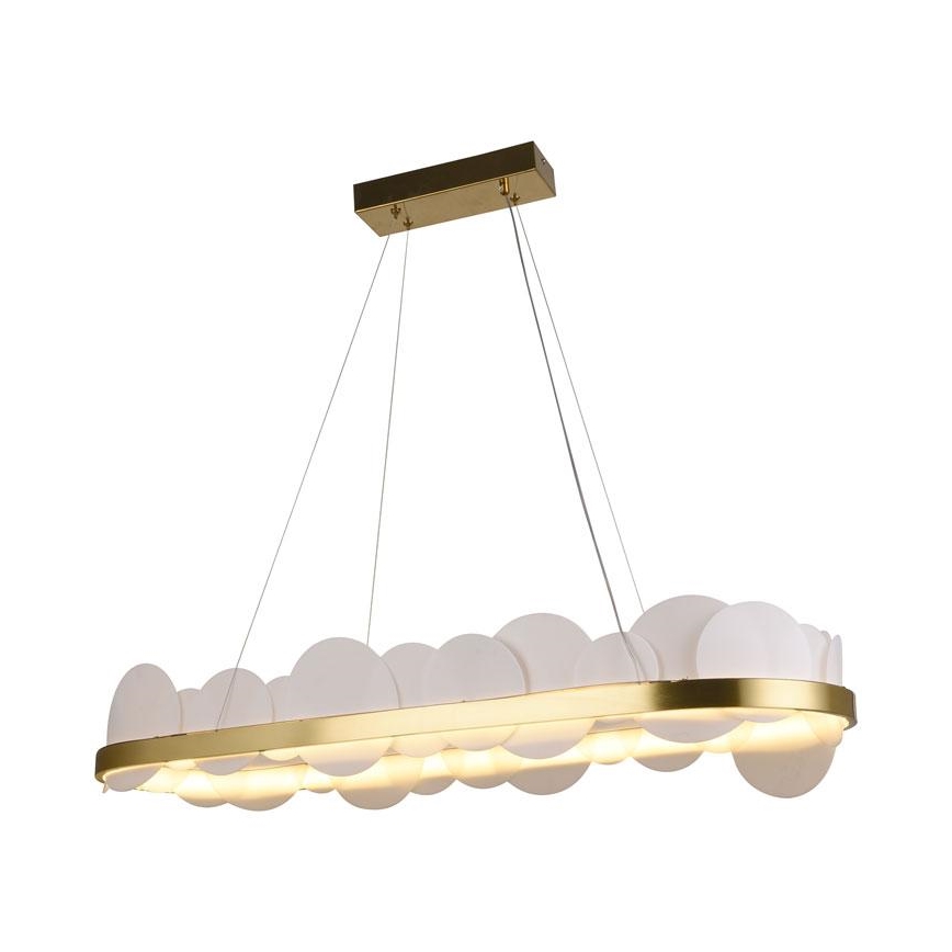 Lampadario a sospensione con filo LED dimmerabile LED/50W/230V 3000-6500K oro + telecomando