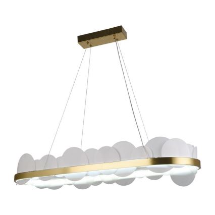 Lampadario a sospensione con filo LED dimmerabile LED/50W/230V 3000-6500K oro + telecomando