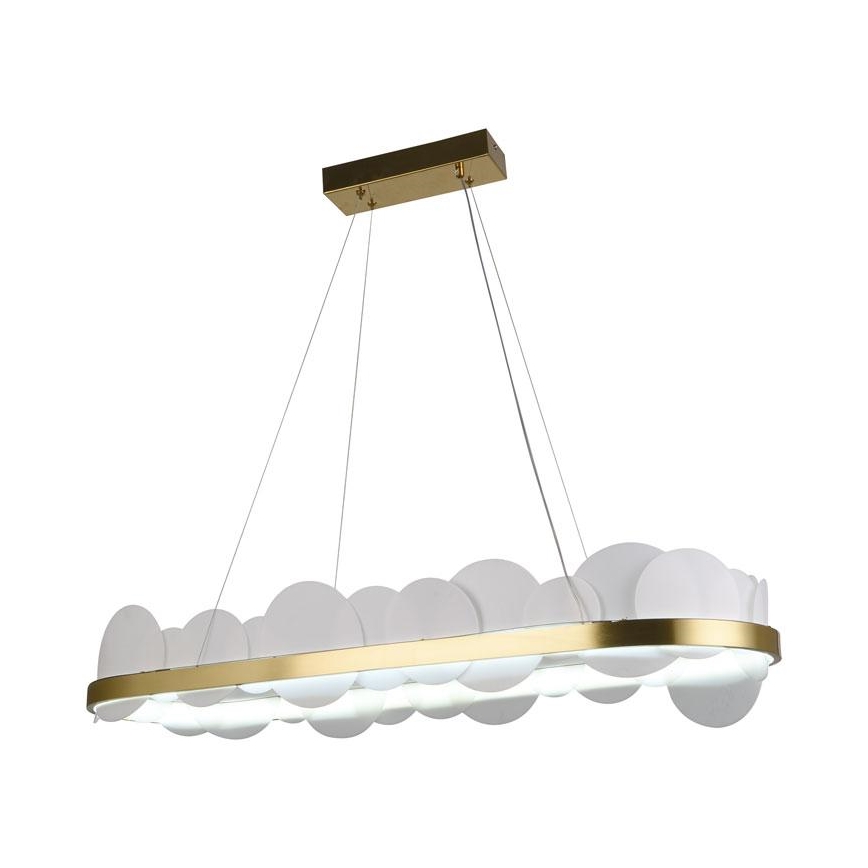 Lampadario a sospensione con filo LED dimmerabile LED/50W/230V 3000-6500K oro + telecomando