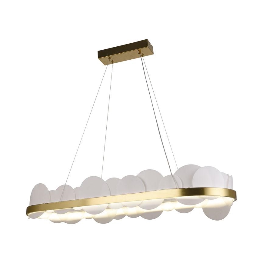 Lampadario a sospensione con filo LED dimmerabile LED/50W/230V 3000-6500K oro + telecomando
