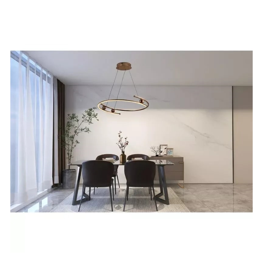 Lampadario a sospensione con filo LED dimmerabile LED/50W/230V 3000-6500K + telecomando
