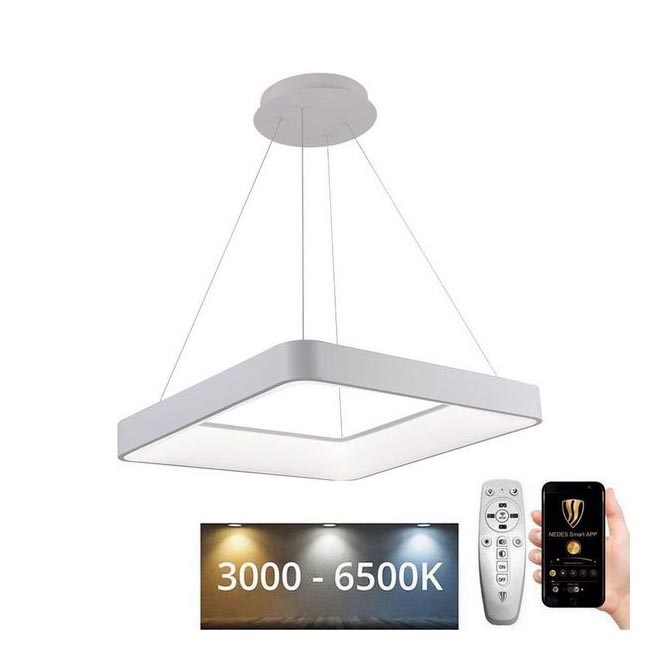 Lampadario a sospensione con filo LED dimmerabile LED/55W/230V 3000-6500K bianco + telecomando