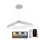 Lampadario a sospensione con filo LED dimmerabile LED/55W/230V 3000-6500K bianco + telecomando
