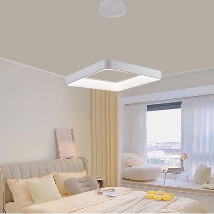 Lampadario a sospensione con filo LED dimmerabile LED/55W/230V 3000-6500K bianco + telecomando